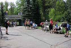 Konstantinovy Lázně, před ochutnávkou minerální vody